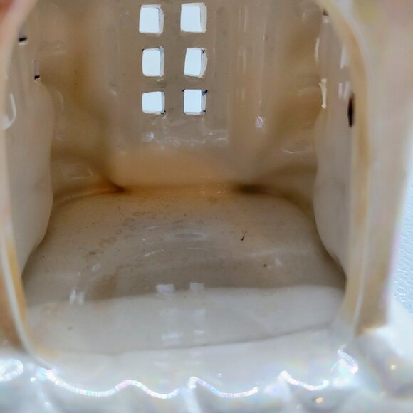 Snow Covered Christmas Cottage Tealight Candle Holder Winter Holiday Decor - Picture 6 of 14